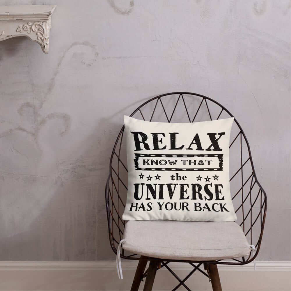 The Universe Has Your Back Inspirational Quote Accent Pillow, Throw Pillows, $ 64.50, A Moment Of Now™