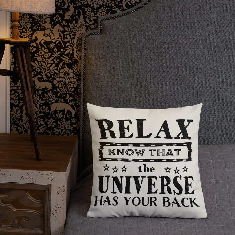 The Universe Has Your Back Inspirational Quote Accent Pillow, Throw Pillows, $ 64.50, A Moment Of Now™