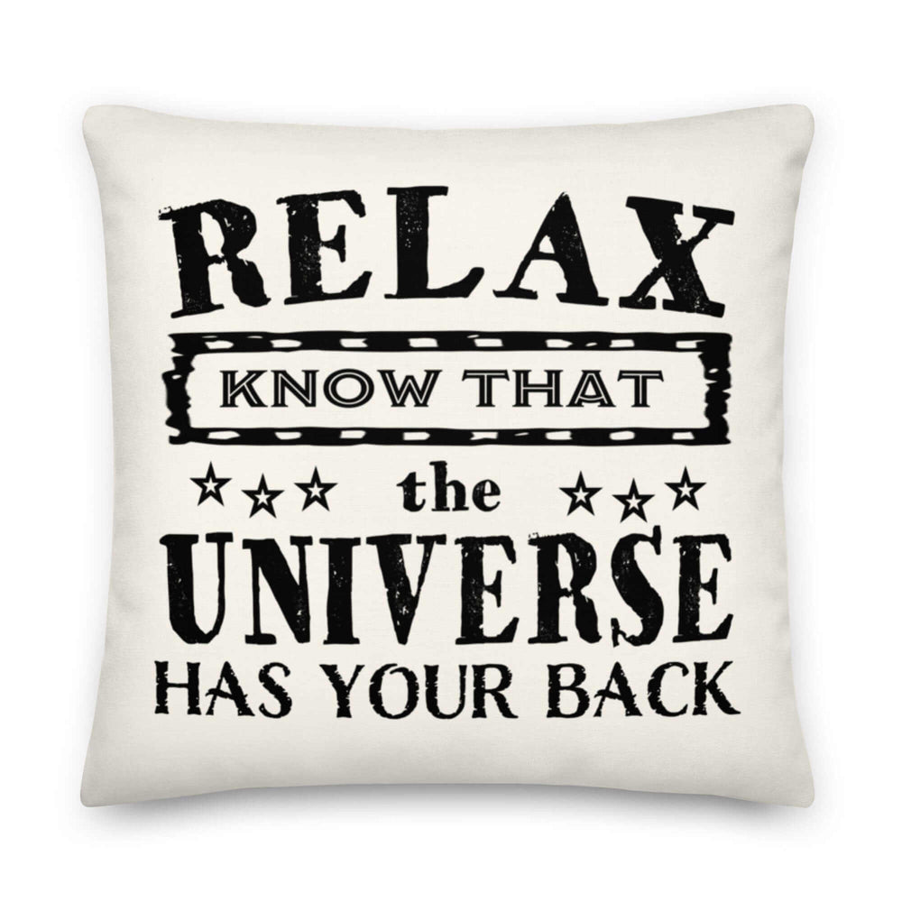 The Universe Has Your Back Inspirational Quote Accent Pillow, Throw Pillows, $ 71.50, A Moment Of Now™