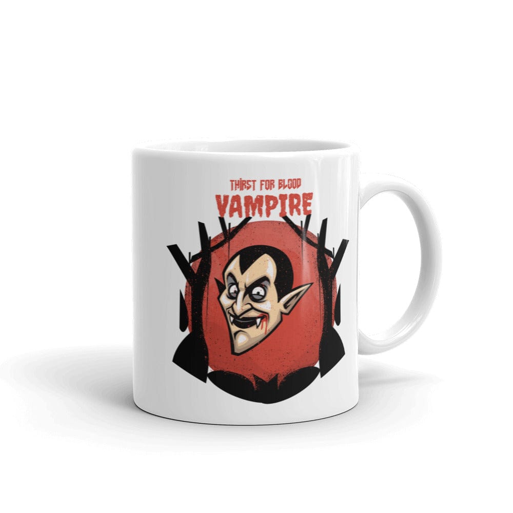 Shop Thirst For Blood Vampire Halloween Coffee Tea Cup Mug, Mug, USA Boutique