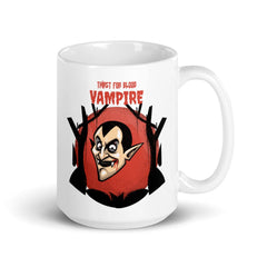 Shop Thirst For Blood Vampire Halloween Coffee Tea Cup Mug, Mug, USA Boutique
