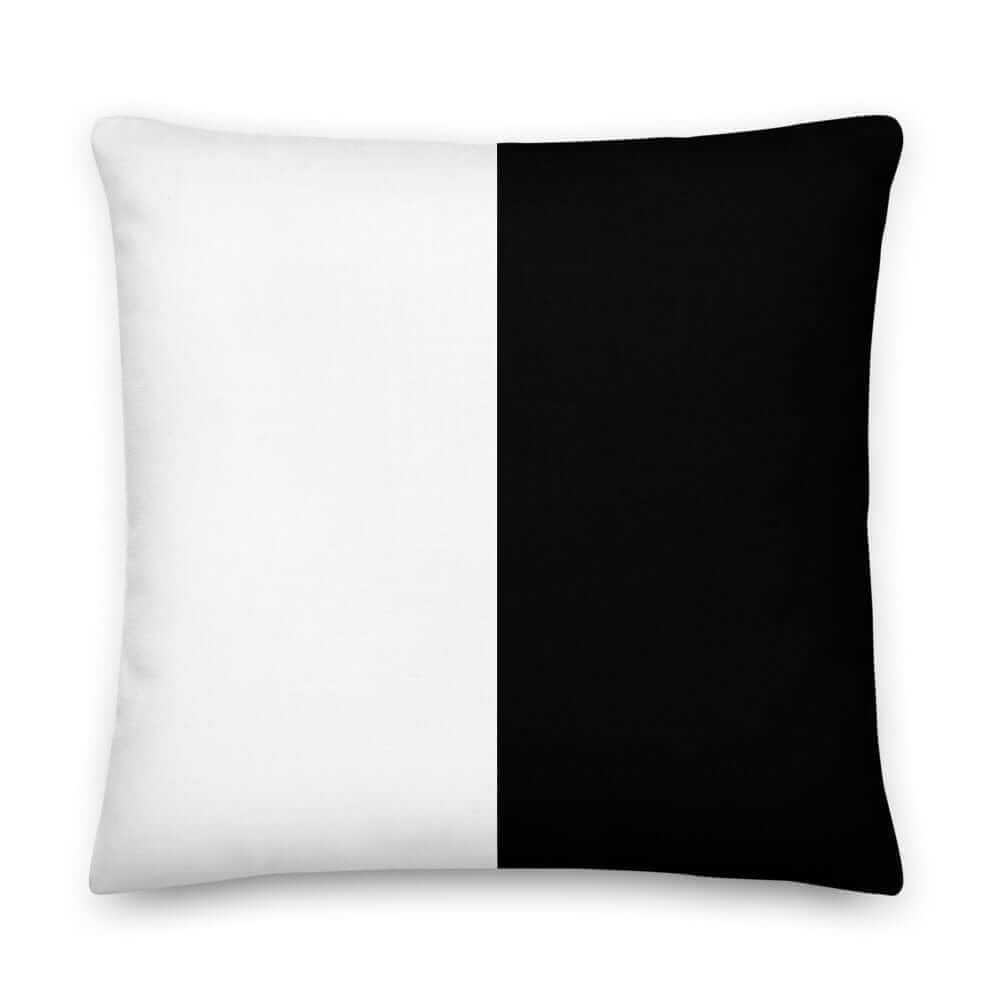 Triangle Pattern Black on White Premium Decorative Pillow Throw, Pillow, $ 61.50, A Moment Of Now™