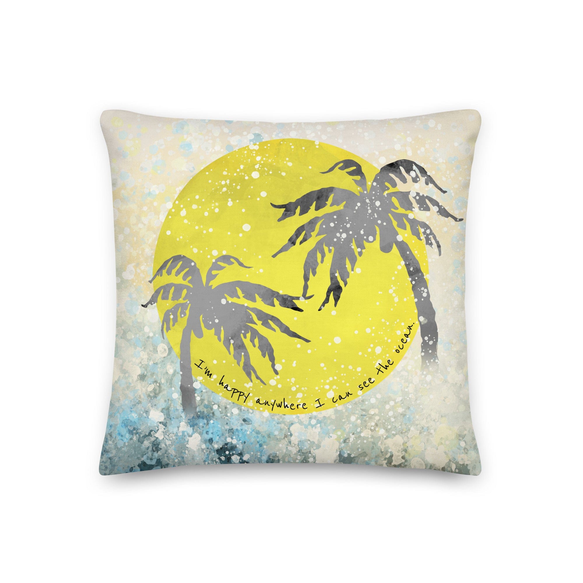 Shop Watercolor Ocean Premium Decorative Accent Throw Pillow Cushion, Throw Pillows, USA Boutique