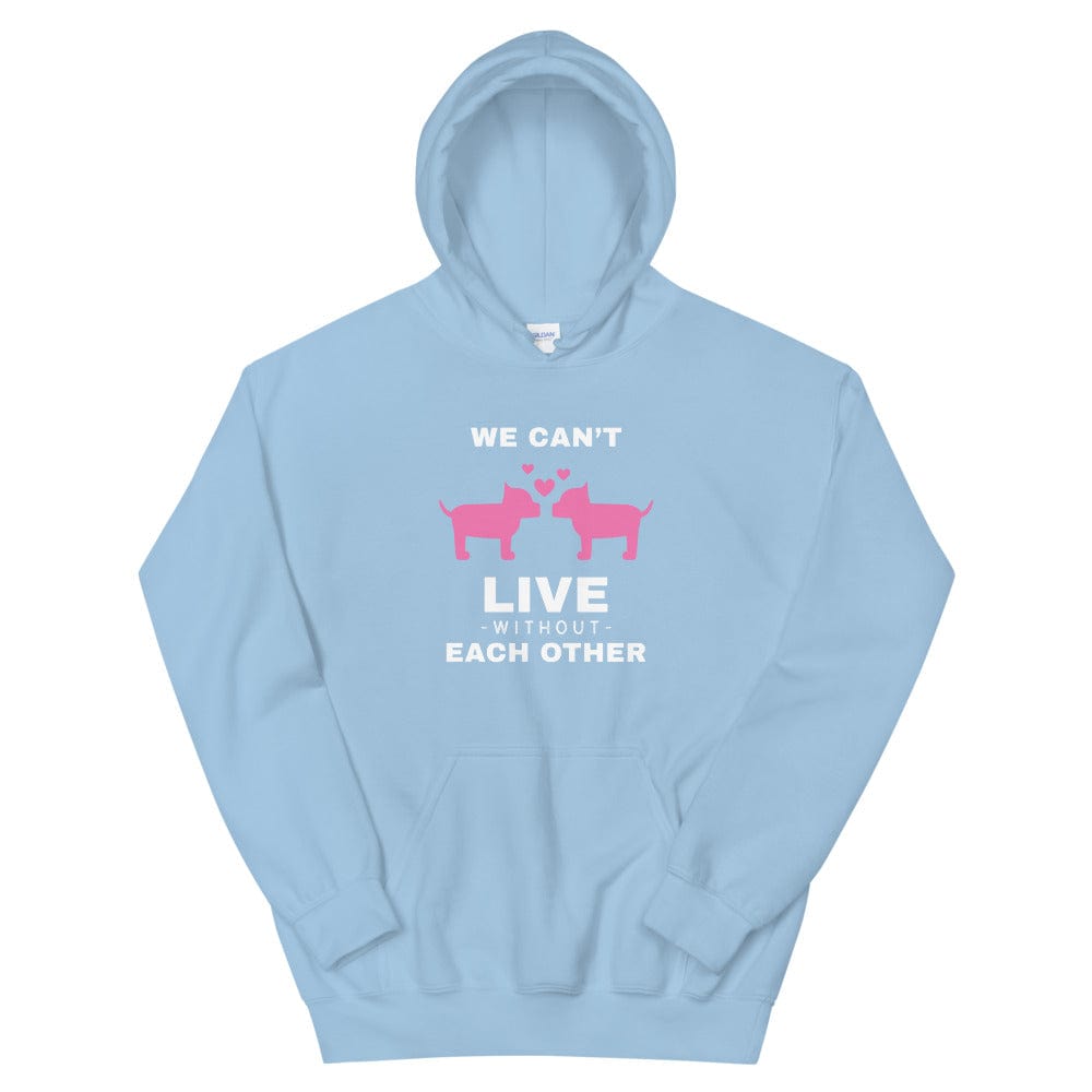Shop We Can't Live Without Each Other Valentine's Day Unisex Hoodie, Hoodies, USA Boutique