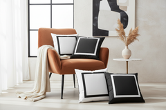 Handmade Border Frame Decorative Throw Pillow | 7 Colors, Pillows, $ 60.00, A Moment Of Now™