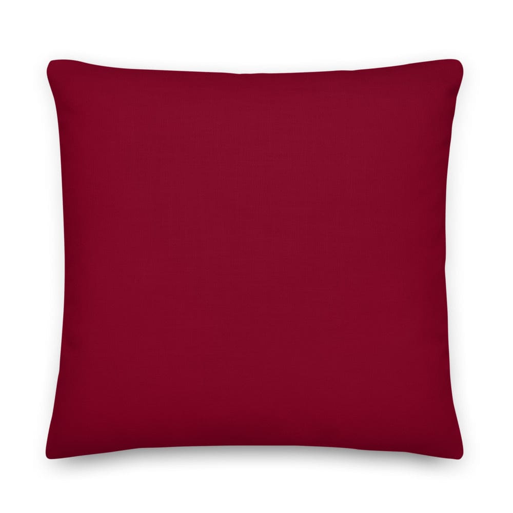 Shop White on Burgundy Polka Dots Premium Decorative Throw Pillow, Pillow, USA Boutique