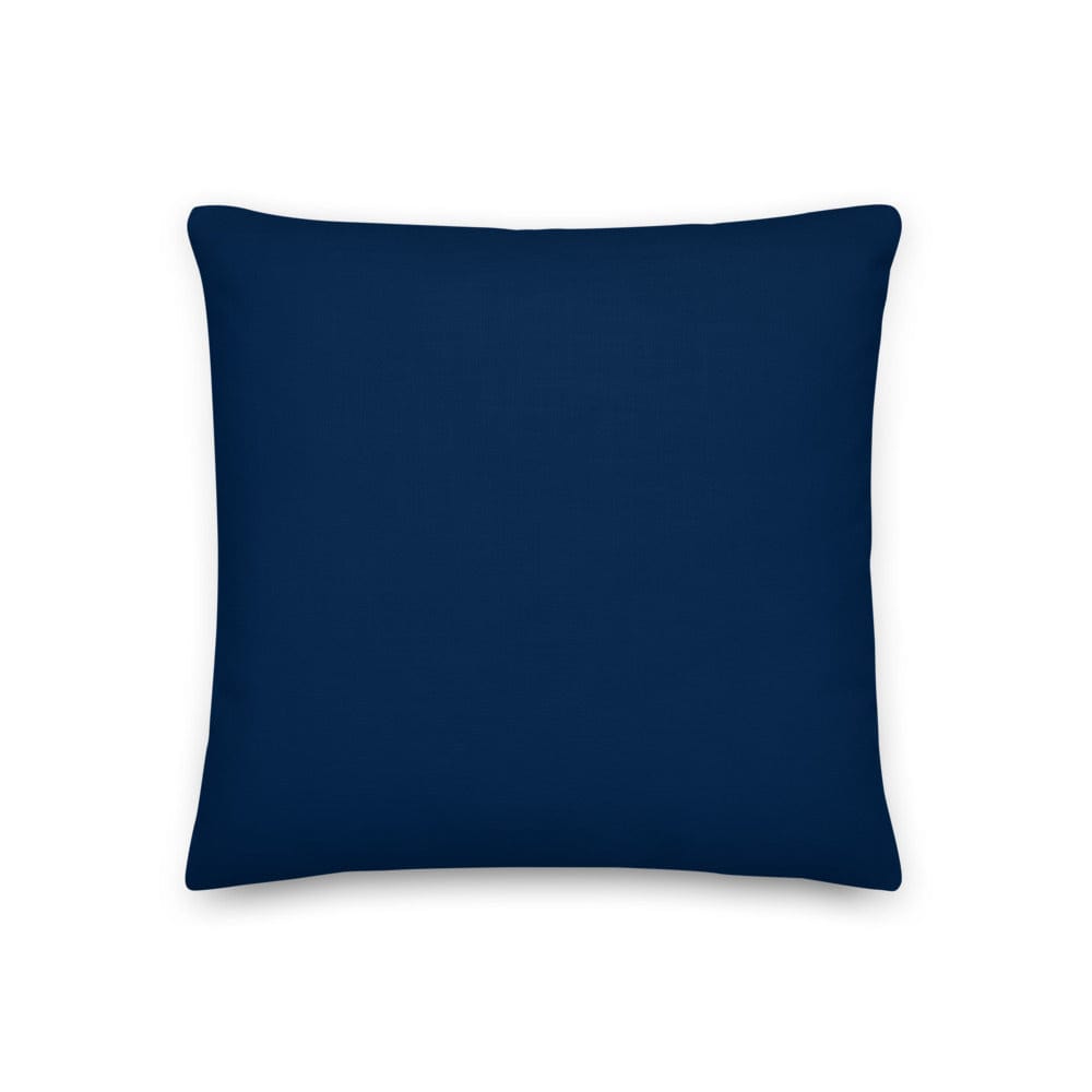 White on Oxford Blue Polka Dots Premium Decorative Throw Pillow Cushion Pillow A Moment Of Now Women’s Boutique Clothing Online Lifestyle Store