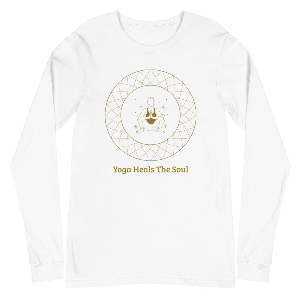 Shop Yoga Heals The Soul Statement Unisex Long Sleeve Tee, Clothing T-shirts, USA Boutique