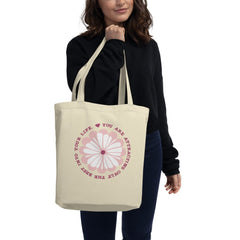 Shop You Are Attracting Only The Best Into Your Life Inspiration quote Law of Attraction Lifestyle Organic Eco Tote Bag, Bags - Shopping bags, USA Boutique