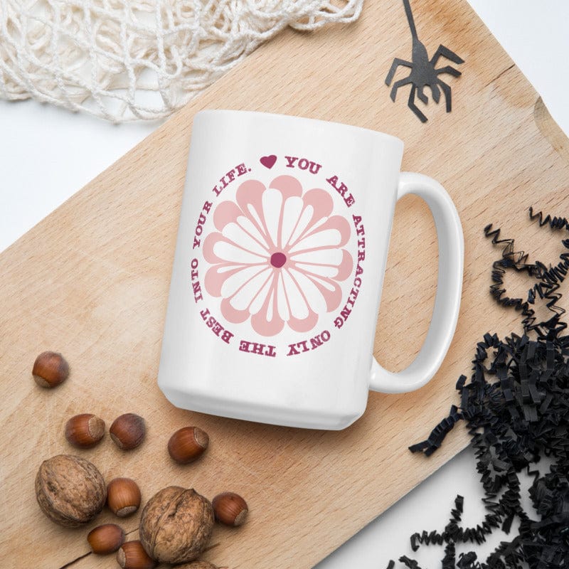 Shop You Are Attracting Only The Best Into Your Life Inspirational Quote Law Of Attraction Lifestyle Coffee Tea Cup Mug, Mug, USA Boutique