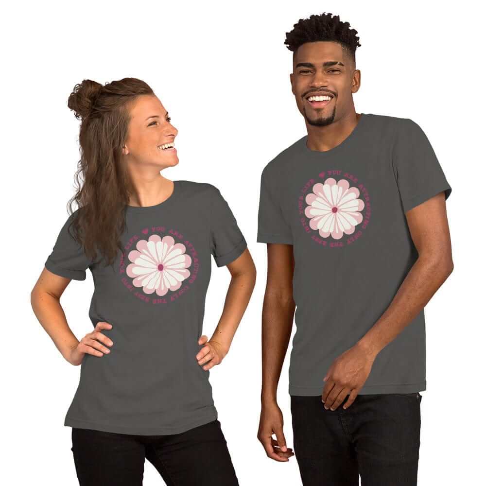 You Are Attracting Only The Best Into Your Life Short-Sleeve Unisex T-Shirt, T-shirts, $ 39.00, A Moment Of Now™