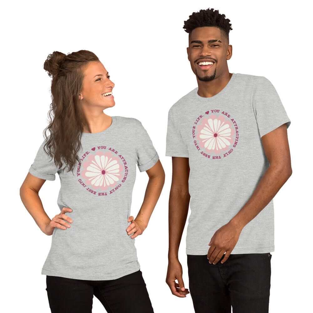 You Are Attracting Only The Best Into Your Life Short-Sleeve Unisex T-Shirt, T-shirts, $ 39.00, A Moment Of Now™