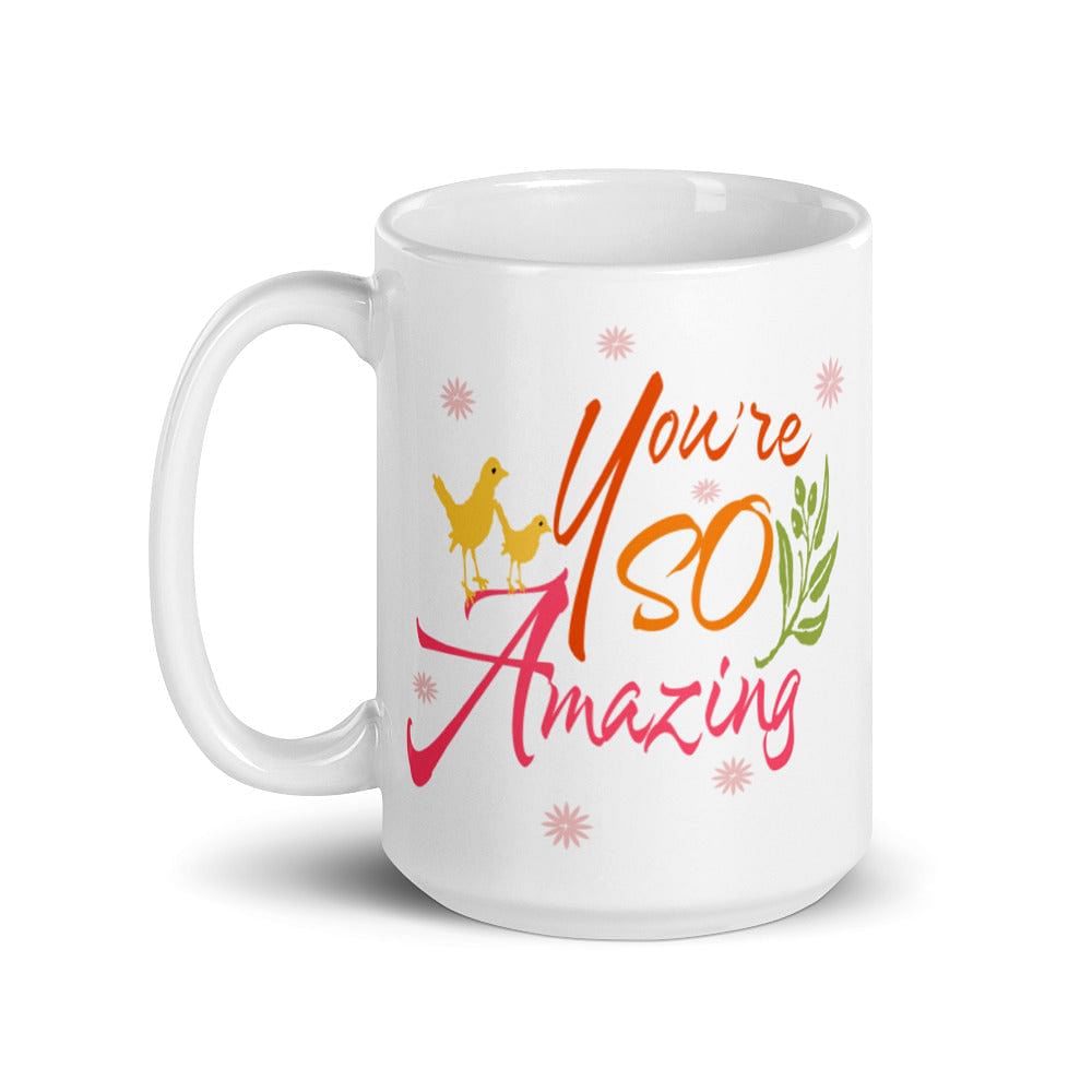 Shop You're So Amazing Inspirational Quote Positive Mindset Lifestyle Coffee Tea Cup Mug, Mug, USA Boutique