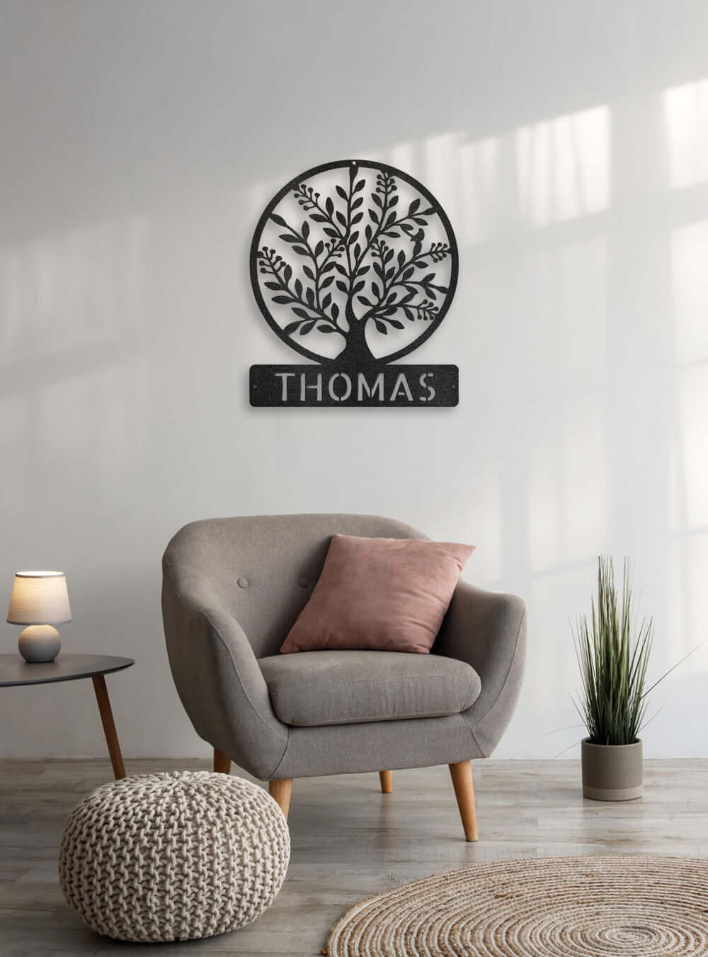 Custom Tree Of Life with Name Monogram Metal Sign USA Made Wall Decal, Metal Sign, $ 62.95, A Moment Of Now™