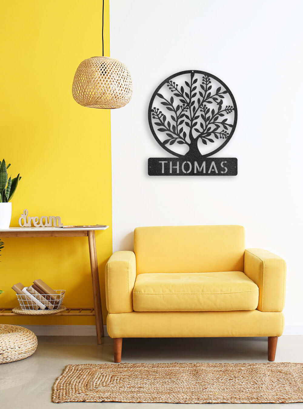Custom Tree Of Life with Name Monogram Metal Sign USA Made Wall Decal, Metal Sign, $ 62.95, A Moment Of Now™
