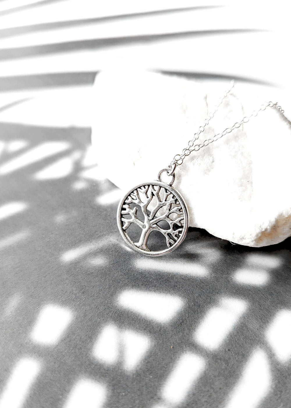 Silver Tree of Life Family Pendant Necklace, Necklaces, $ 14.99, A Moment Of Now™