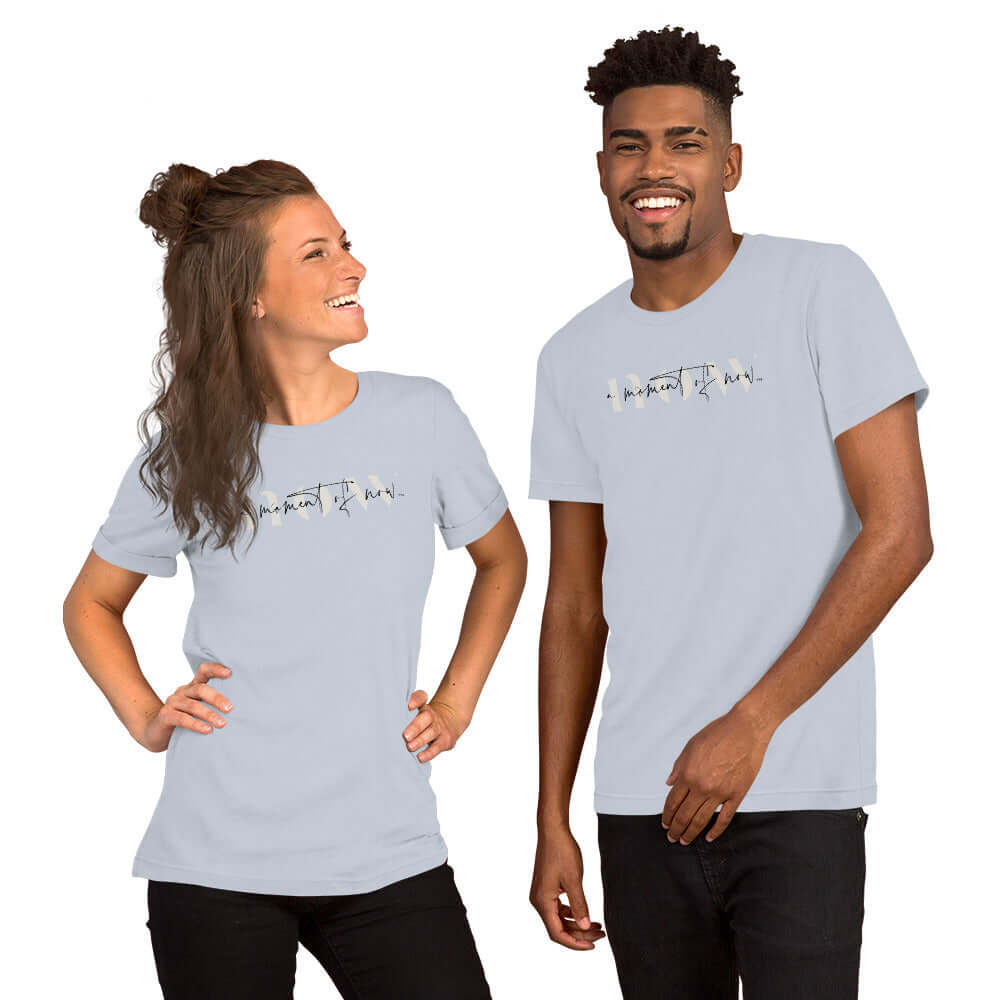 A Moment Of Now ™ Mindfulness Lifestyle Unisex Tee Shirt, T-shirts, $ 37.00, A Moment Of Now™