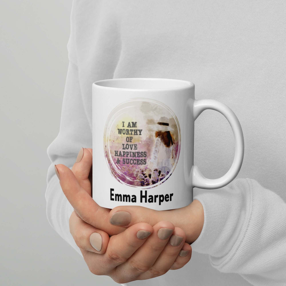 Law of Attraction: Custom Name Mug for Love, Happiness & Success Inspiration, Mugs, $ 26.50, A Moment Of Now™