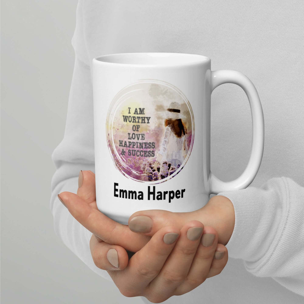 Law of Attraction: Custom Name Mug for Love, Happiness & Success Inspiration, Mugs, $ 26.50, A Moment Of Now™