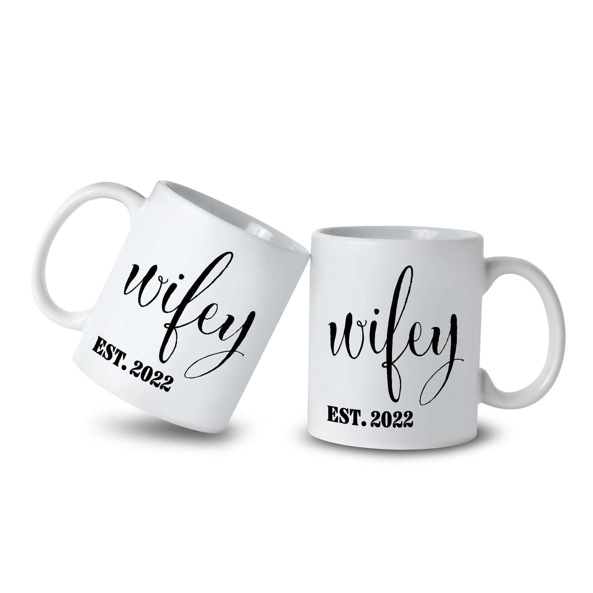 Custom Personalized Wedding Engagement Anniversary Gift Wifey Hubby Mugs Set of 2 Mugs Custom EST. Year, A Moment Of Now, $ 55.00