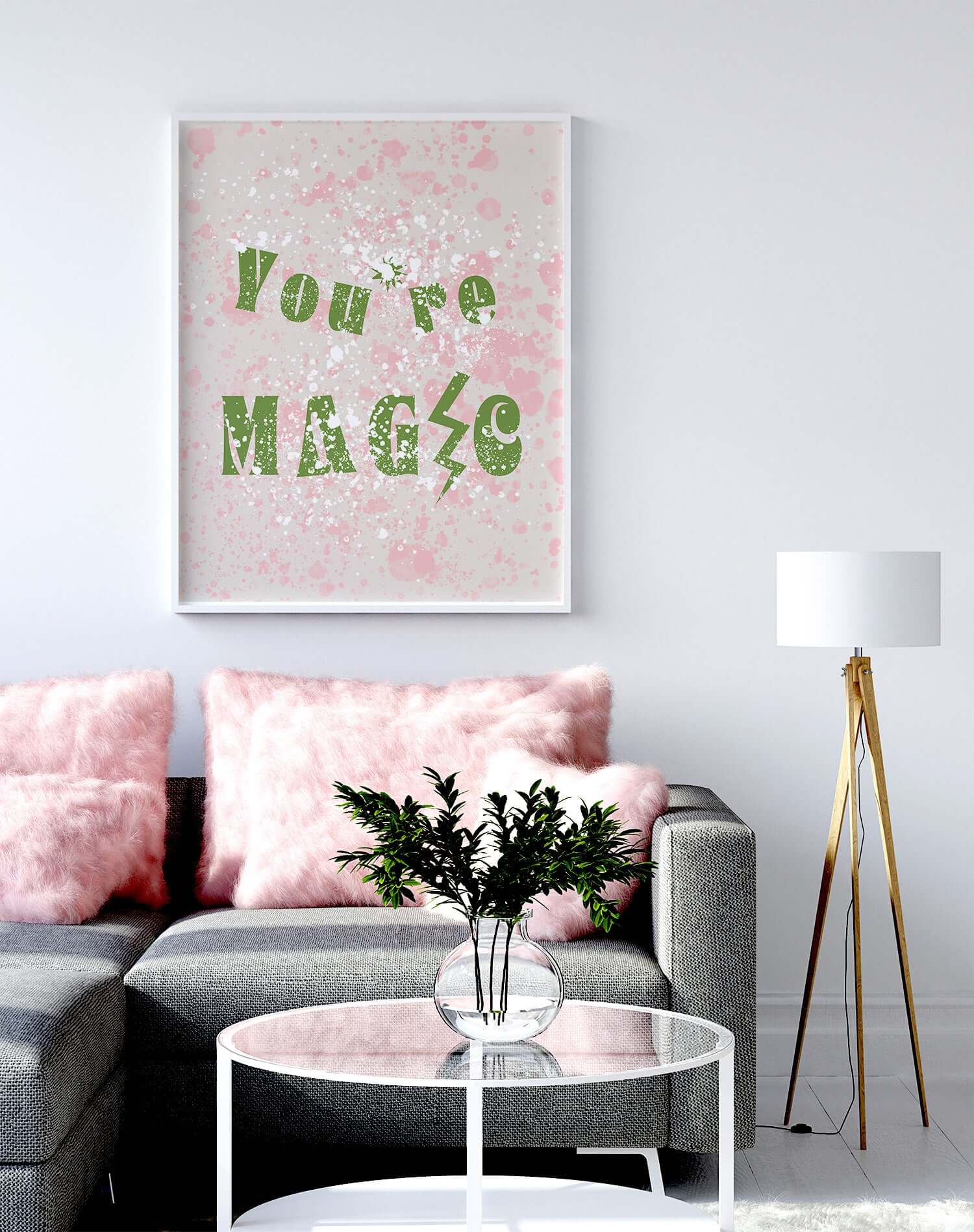 You're Magic Work Art Inspirational Quote Matte Poster Print Wall Decor, A Moment Of Now, $ 17.50